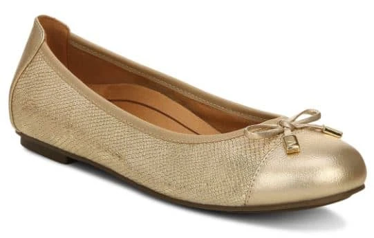 Vionic Women's Minna Ballet Flat Gold - Image 2
