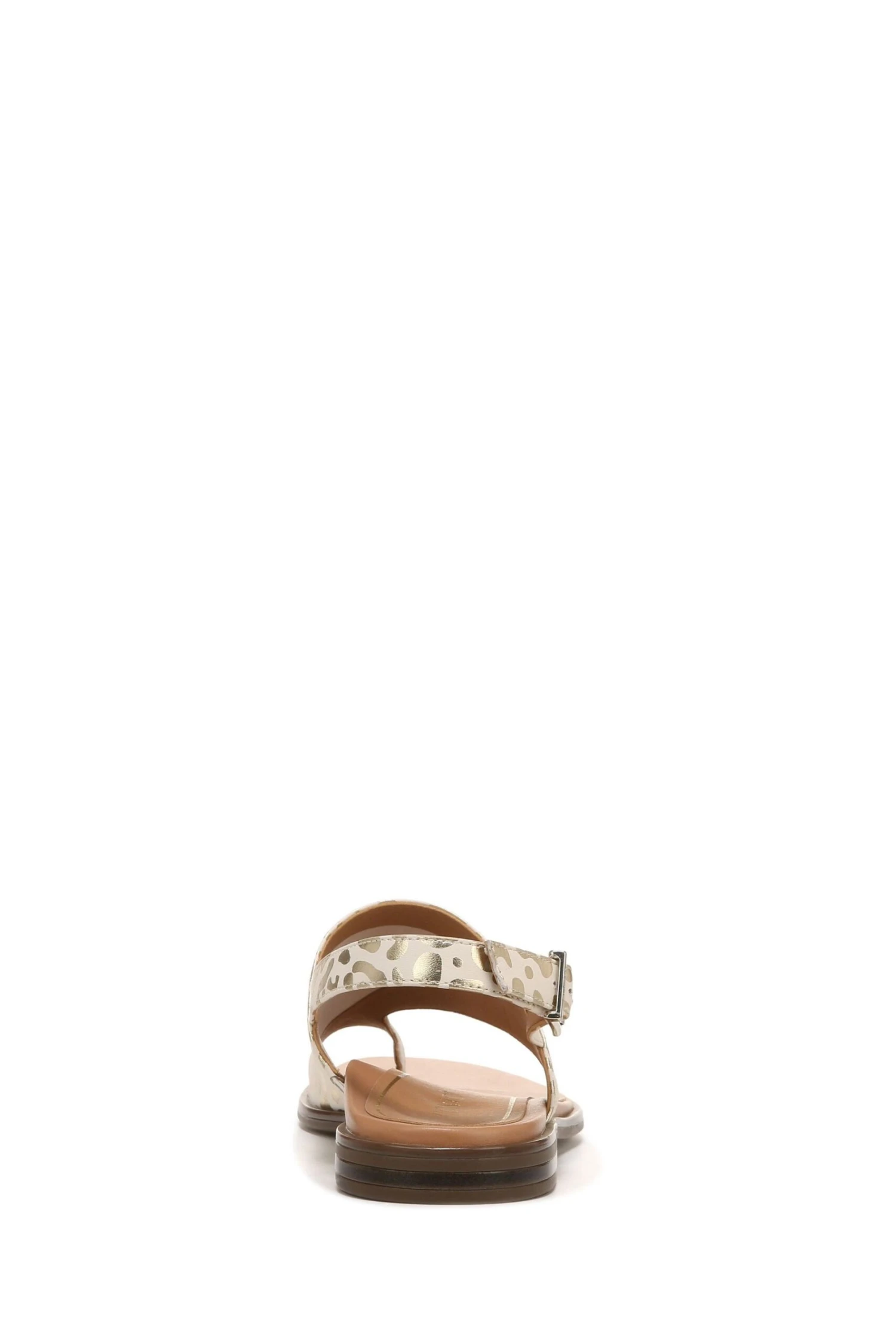 Vionic Ella Leopard Leather White Sandals - Image 4