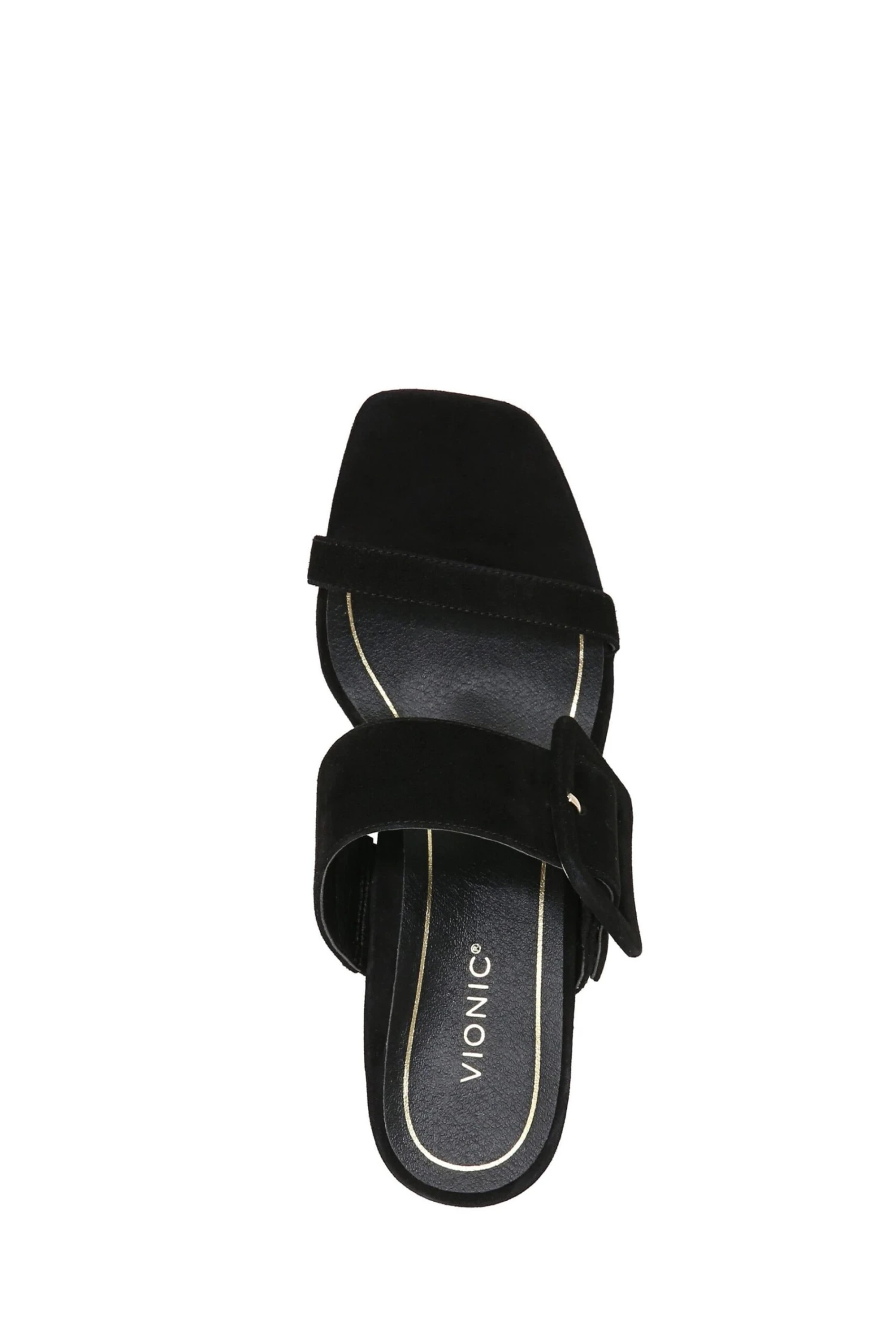 Vionic Black Suede Brookell Slides - Image 5