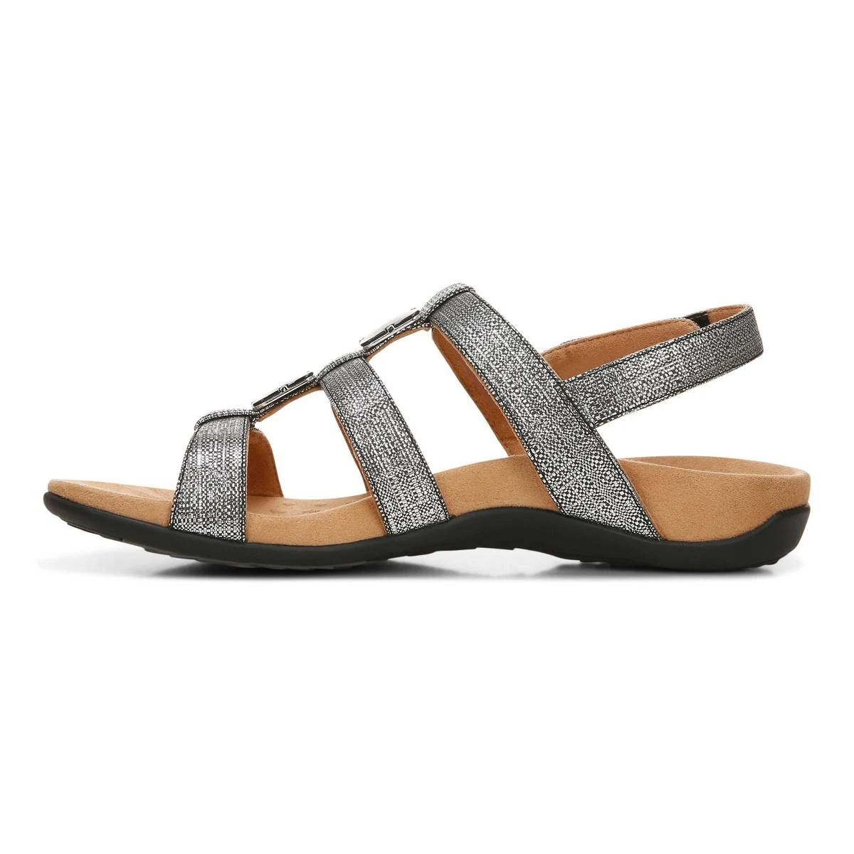 Vionic Women's Amber Sandals Black Metallic - Image 4
