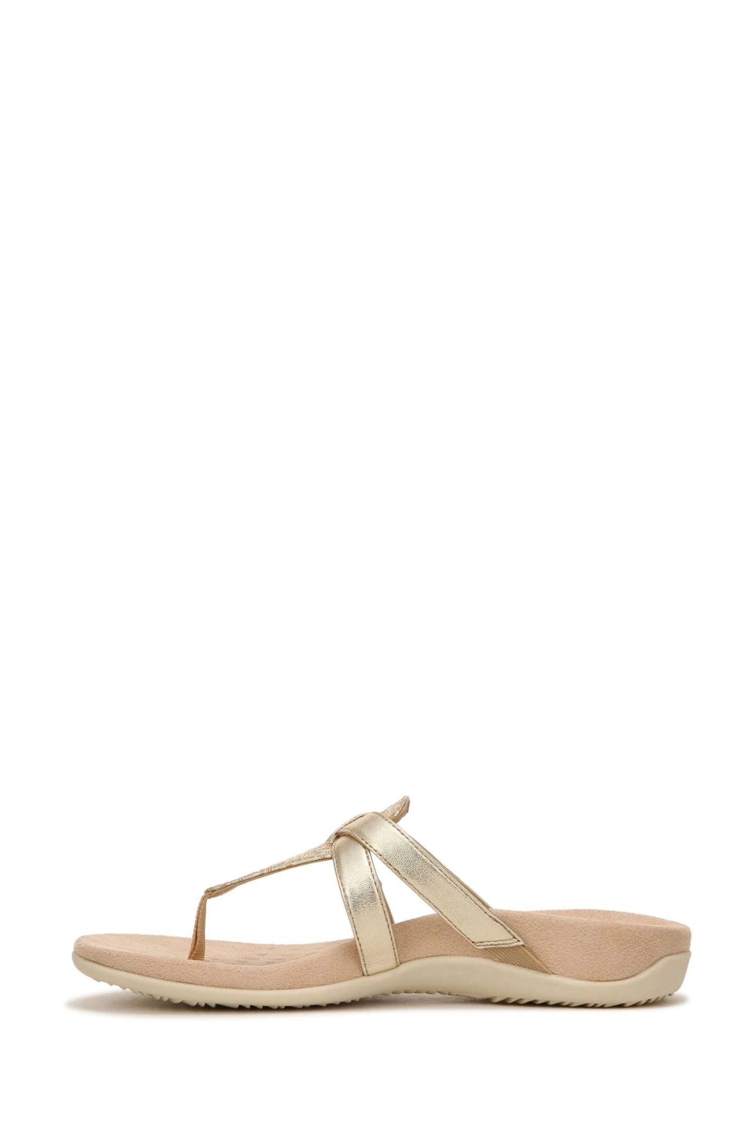 Vionic Gold Karley Tumbled Geo Synthetic Slides - Image 4