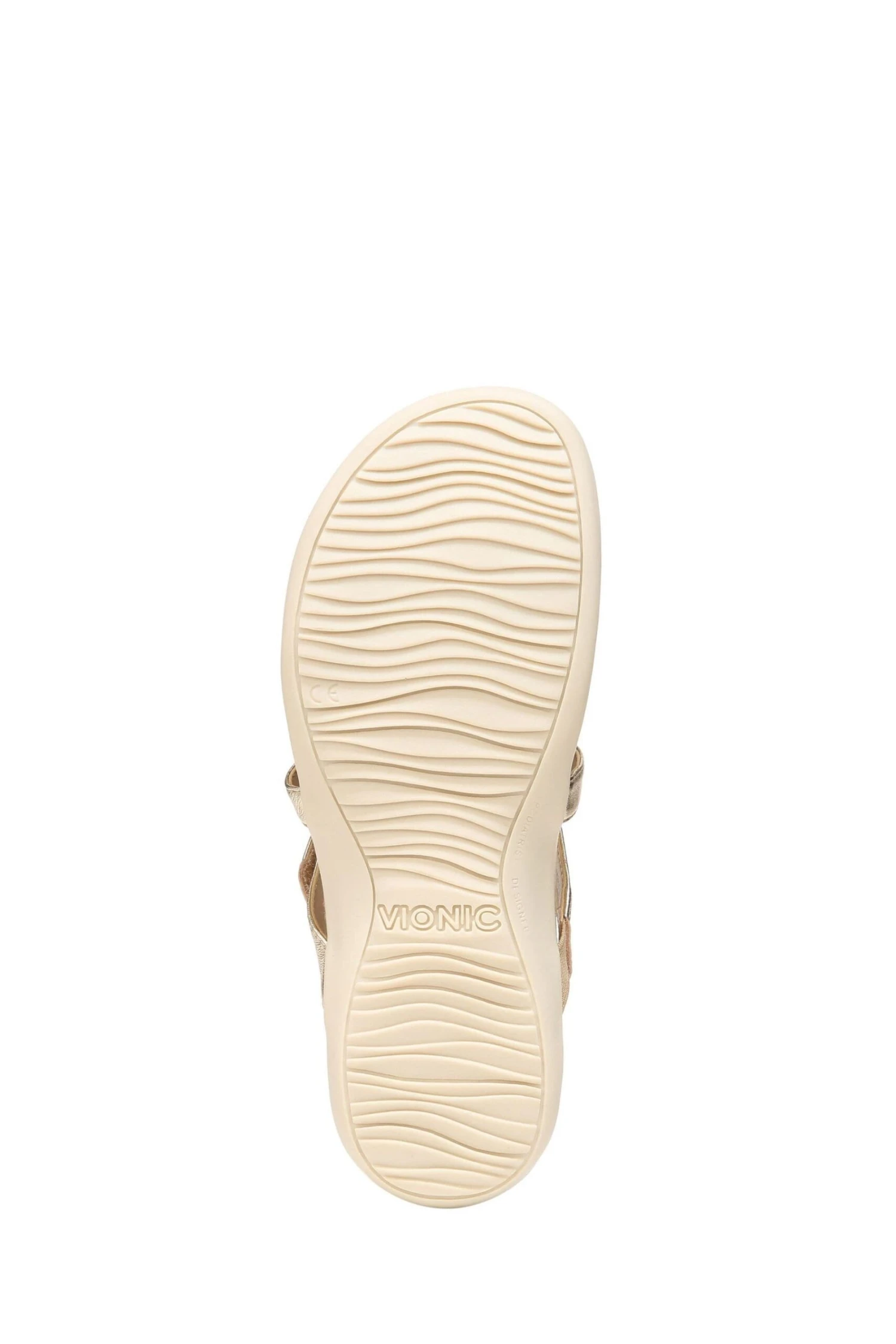 Vionic Gold Karley Tumbled Geo Synthetic Slides - Image 6