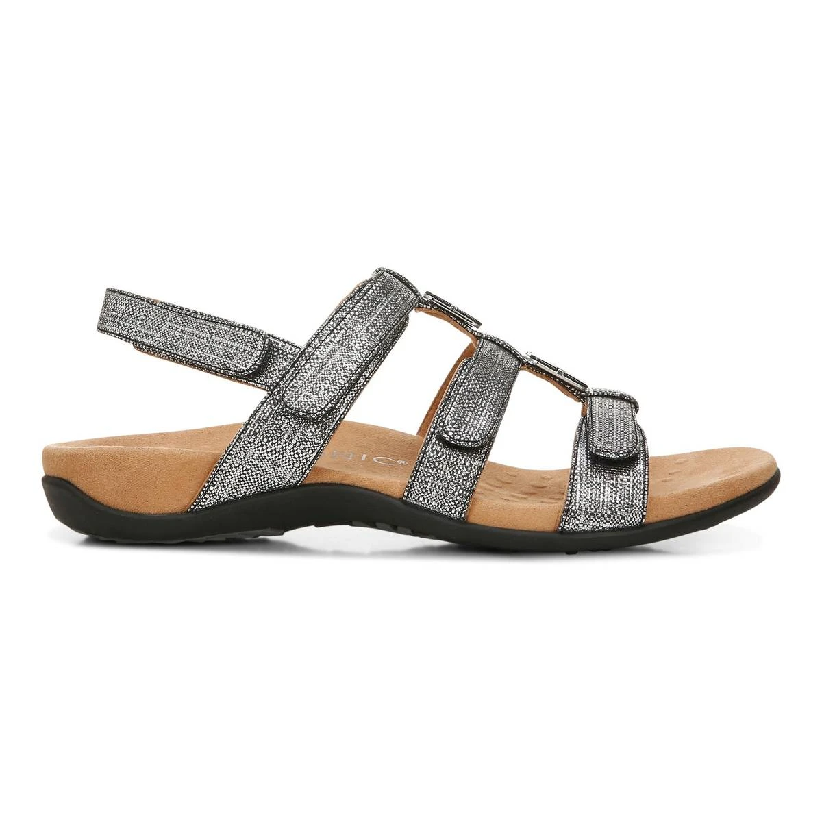 Vionic Women's Amber Sandals Black Metallic - Image 3