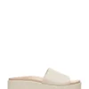 Vionic Cream Tumbled Leather Trista Slides