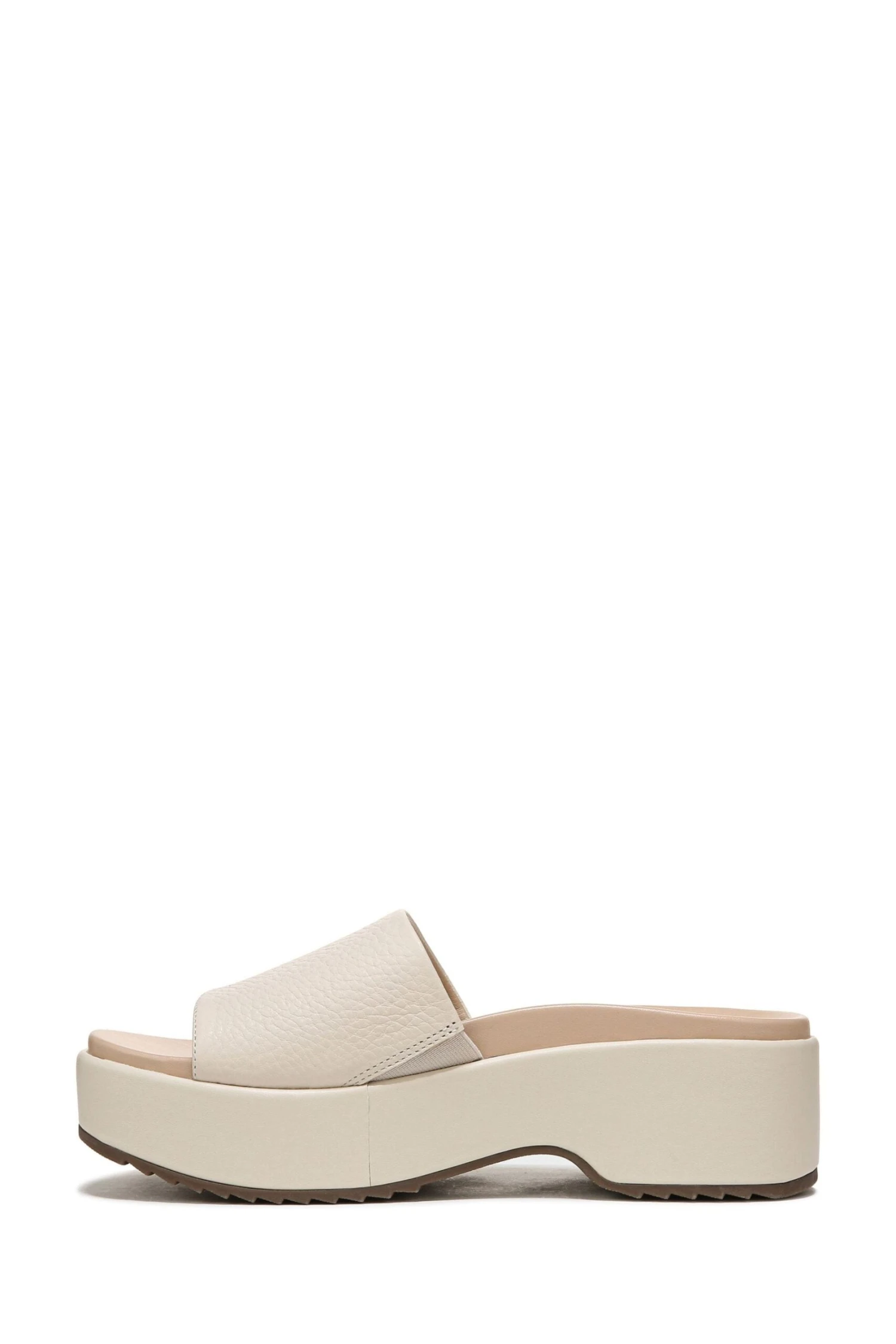 Vionic Cream Tumbled Leather Trista Slides - Image 2