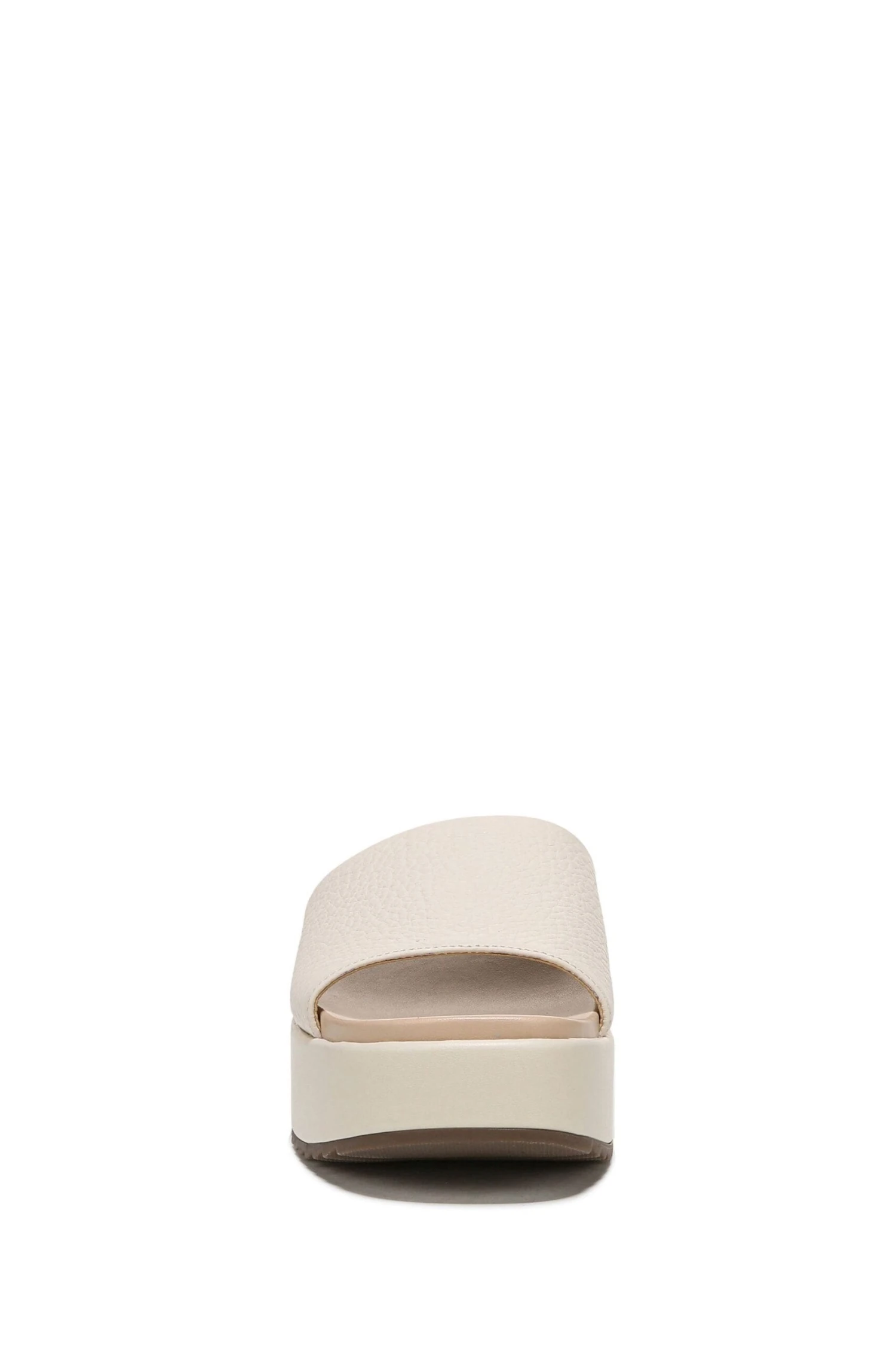 Vionic Cream Tumbled Leather Trista Slides - Image 3