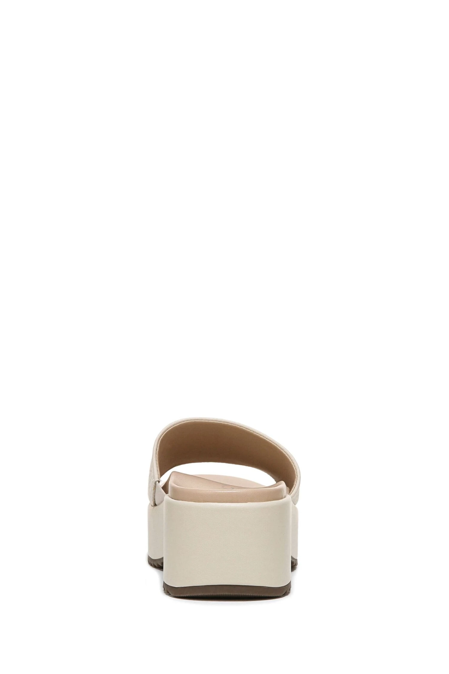 Vionic Cream Tumbled Leather Trista Slides - Image 4