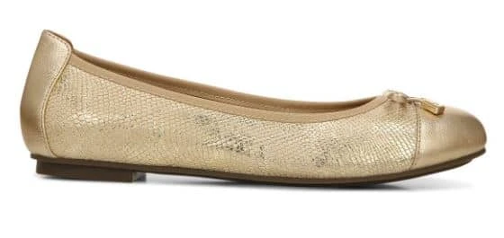 Vionic Women's Minna Ballet Flat Gold - Image 3