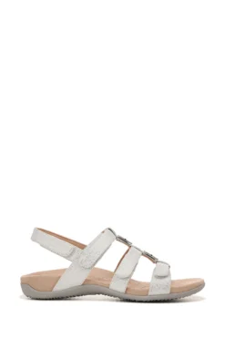 Vionic Natural Amber Metallic Linen Sandals
