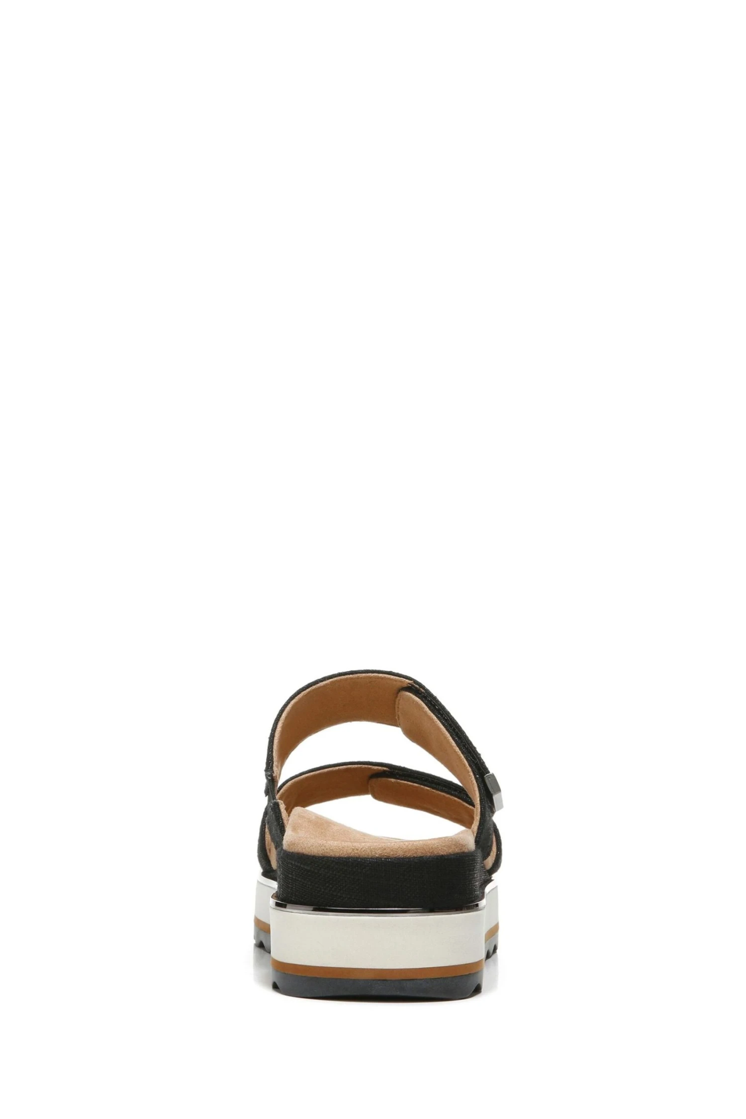 Vionic Black Linen Brandie Slides - Image 2