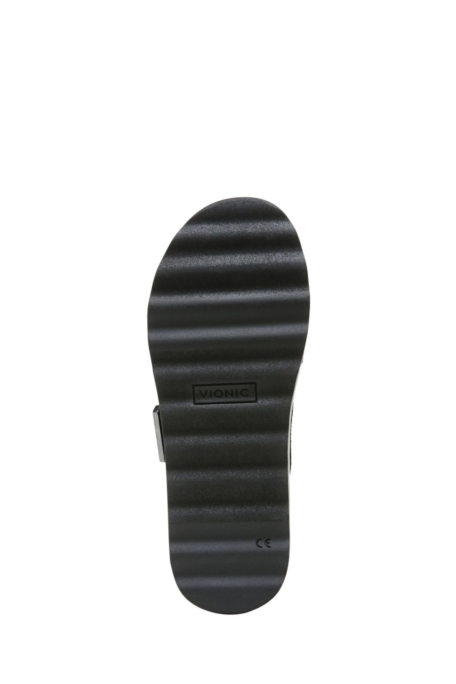 Vionic Black Linen Brandie Slides - Image 4