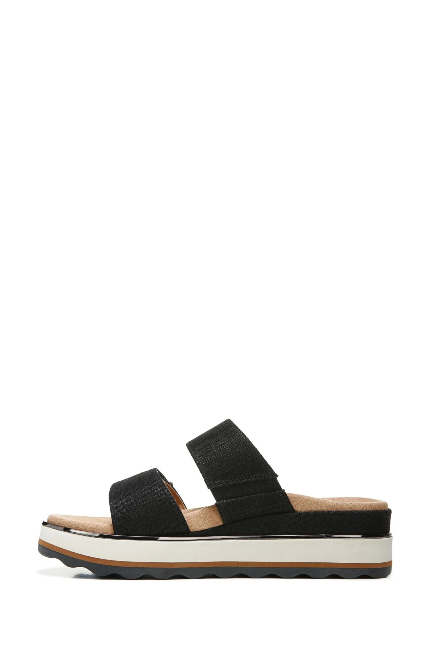 Vionic Black Linen Brandie Slides - Image 6