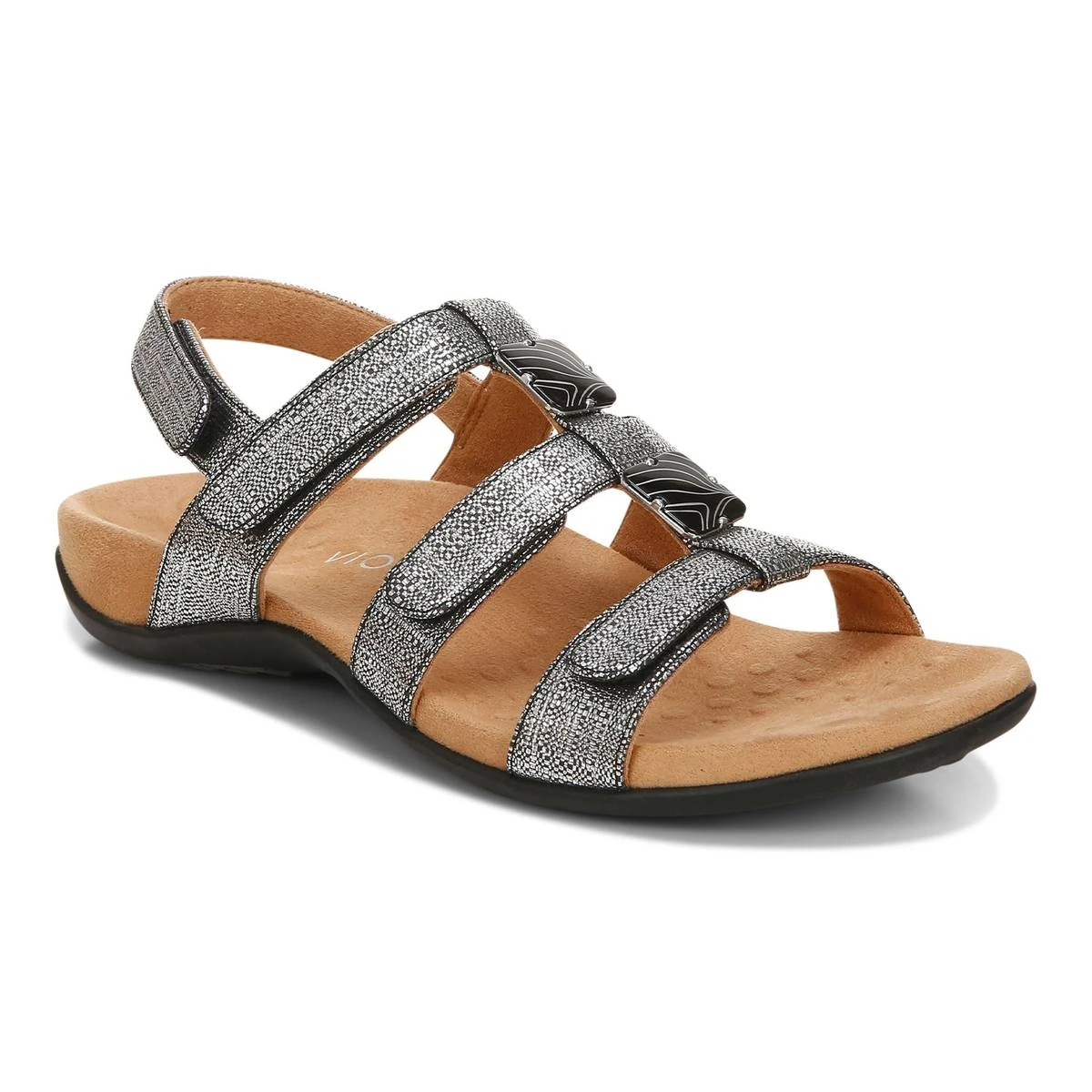 Vionic Women's Amber Sandals Black Metallic - Image 6
