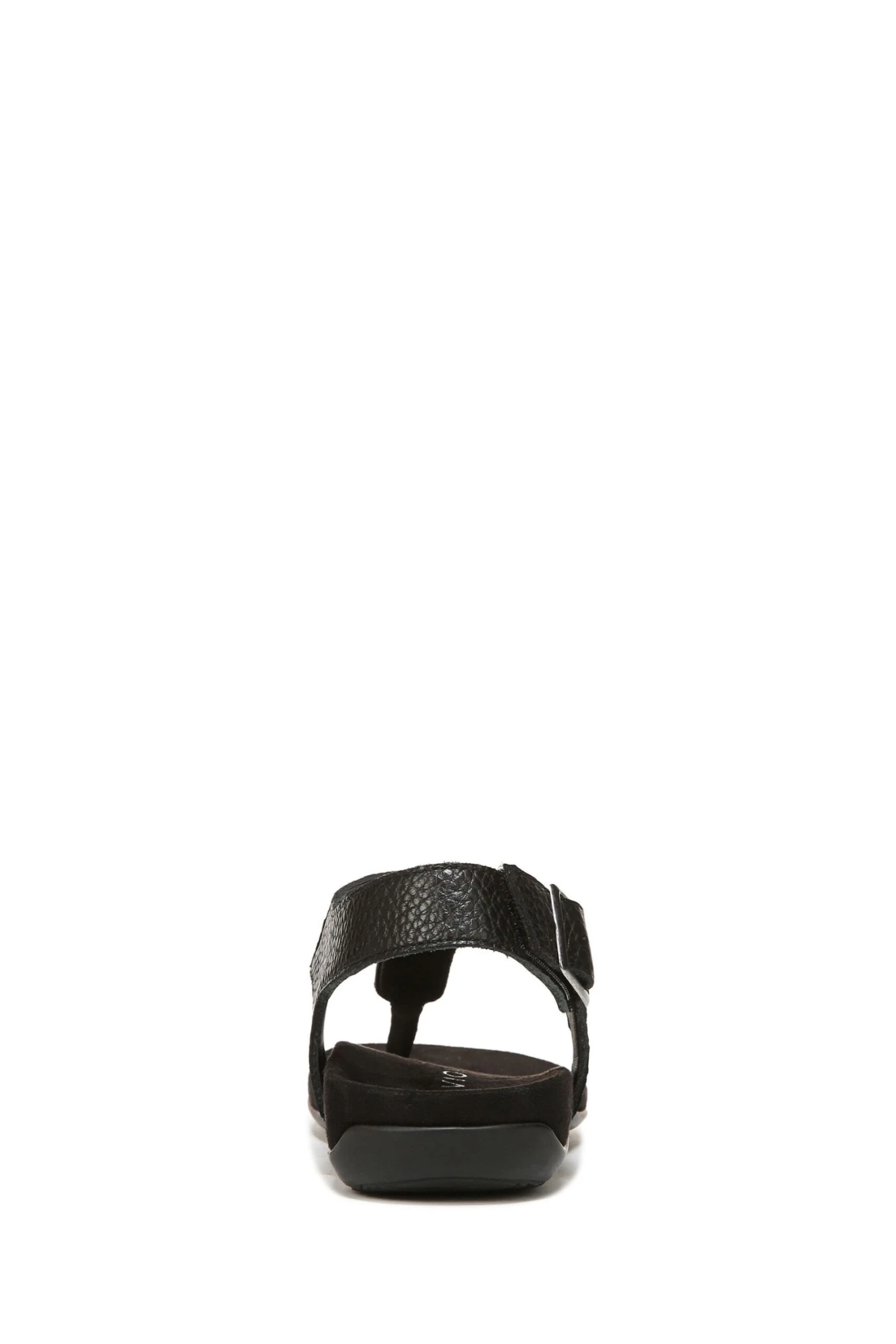 Vionic Terra Black Tumbled Leather Sandals - Image 2