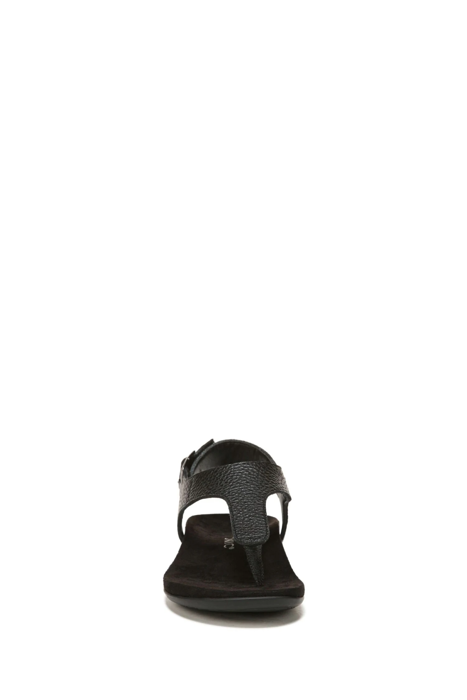 Vionic Terra Black Tumbled Leather Sandals - Image 3