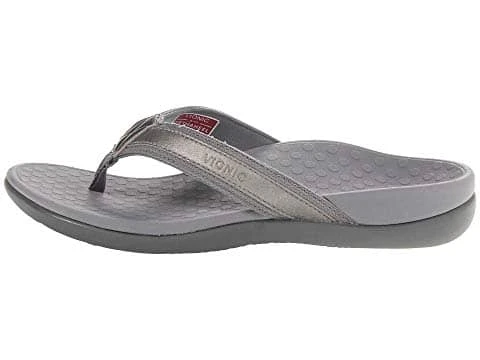 Vionic Women's Tide II Toe Post Sandals Pewter Metallic - Image 5