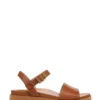 Vionic Jamie Brown Leather Sandals
