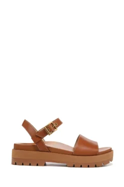 Vionic Jamie Brown Leather Sandals
