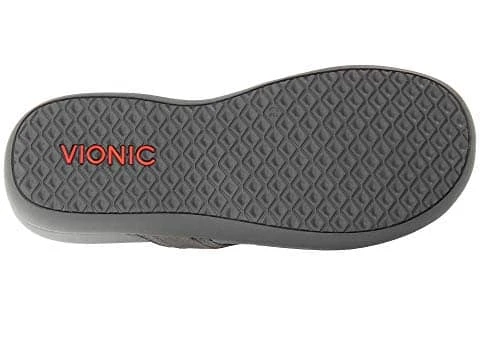 Vionic Women's Tide II Toe Post Sandals Pewter Metallic - Image 8