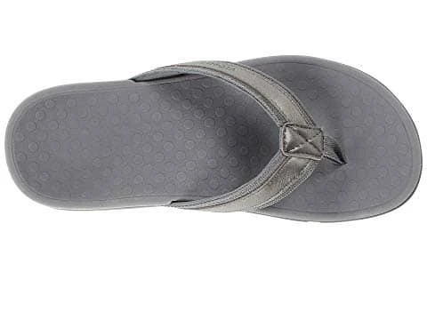 Vionic Women's Tide II Toe Post Sandals Pewter Metallic - Image 7