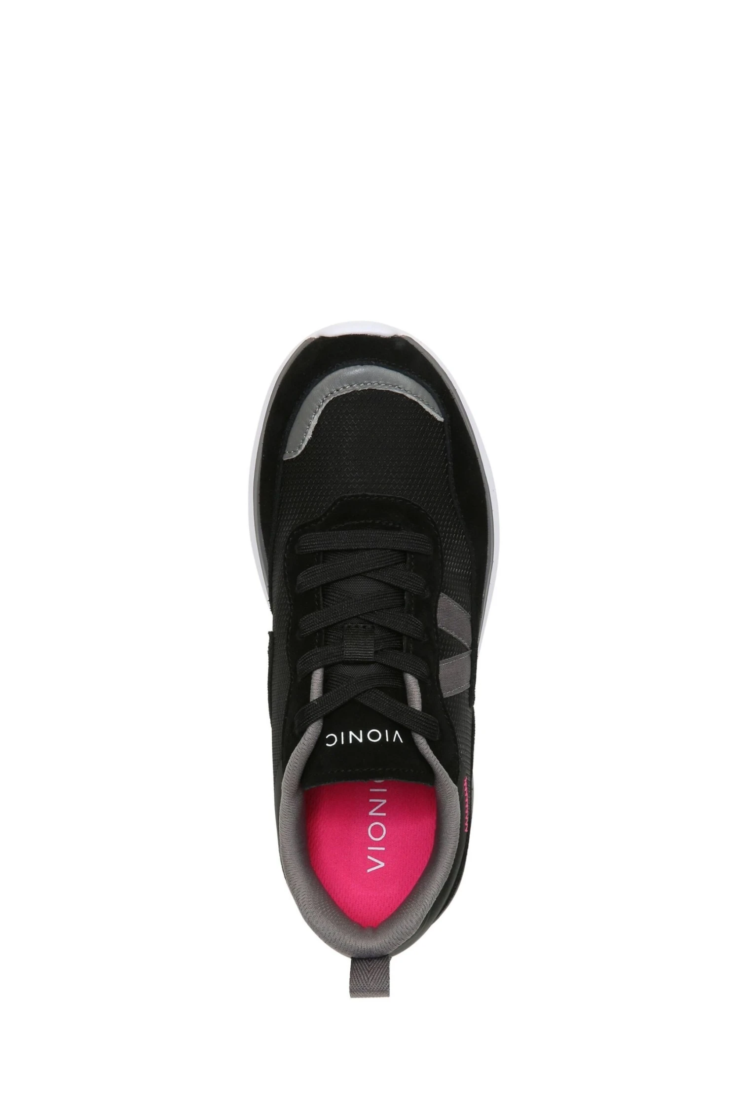 Vionic Ayse Lace Up Black Trainers - Image 6