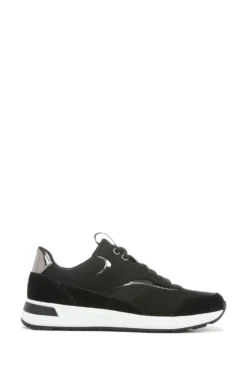 Vionic Nova Black Mesh Nubuck Lace Up Trainers