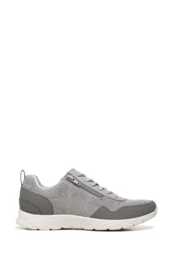 Vionic Light Grey Jetta Lace Up Trainers