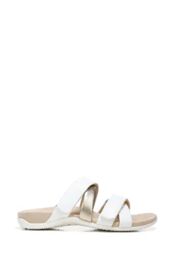 Vionic Hadlie White Slider Sandals