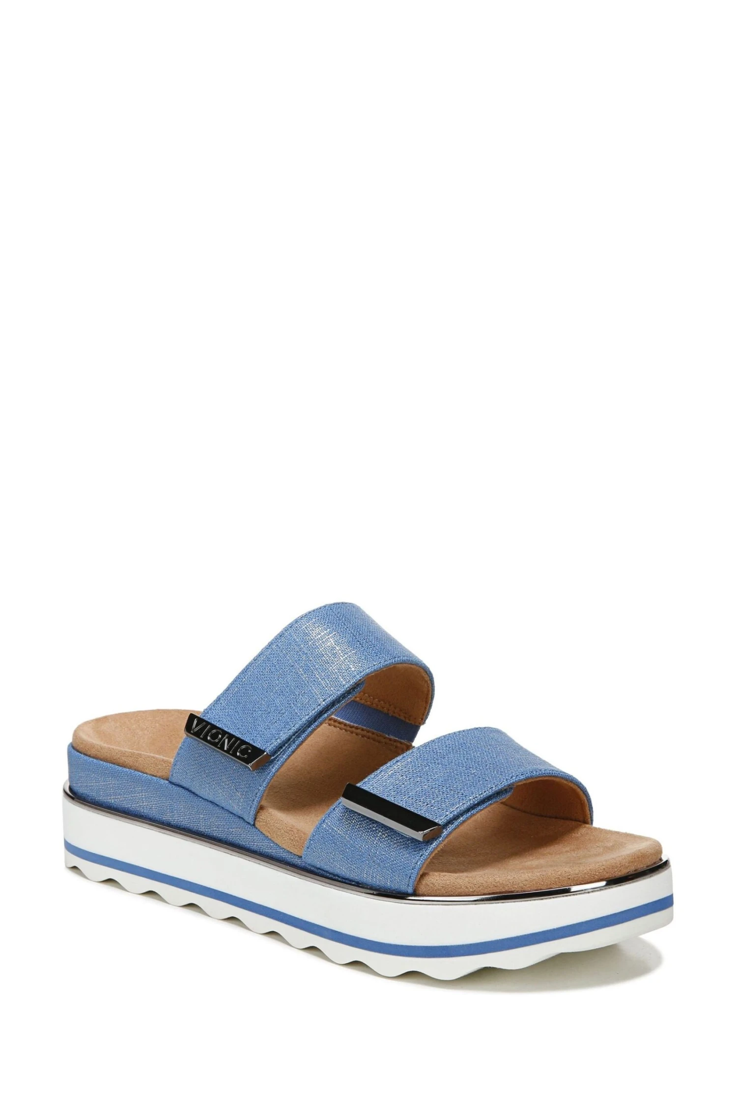 Vionic Blue Brandie Slider Sandals - Image 3