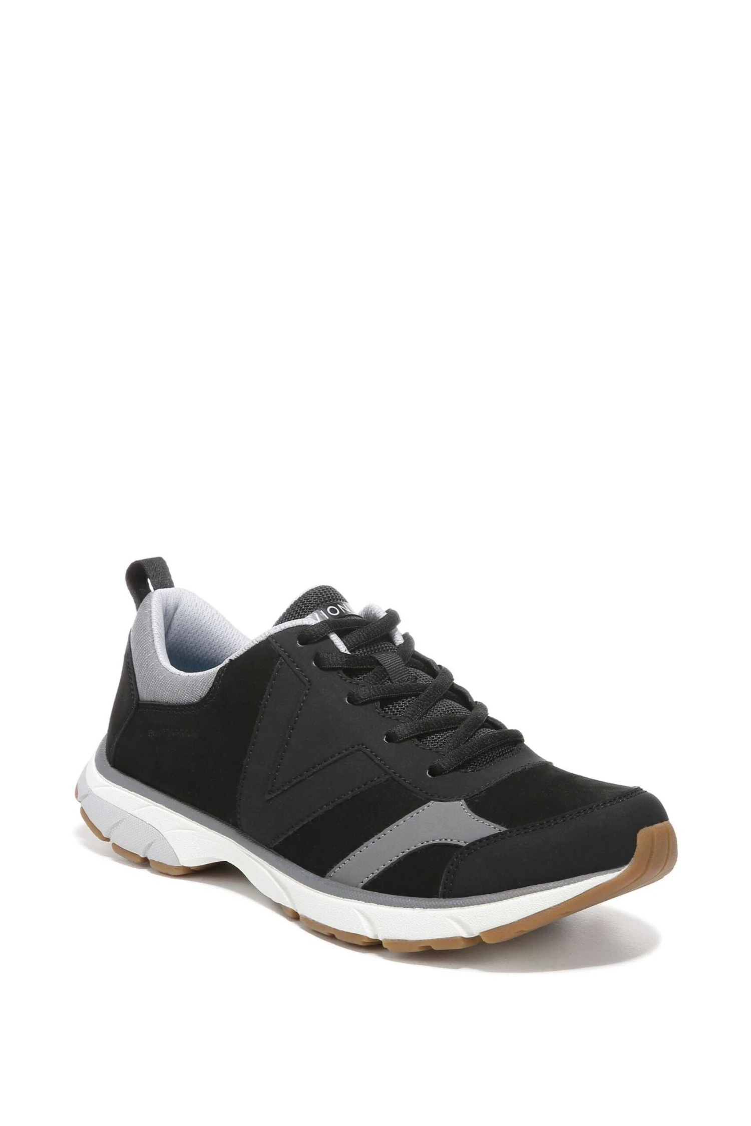 Vionic Zanny Black/Charcoal Lace Up Trainers - Image 3