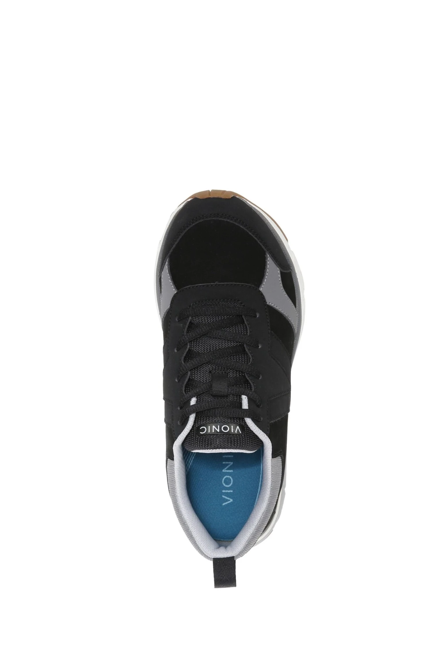 Vionic Zanny Black/Charcoal Lace Up Trainers - Image 6