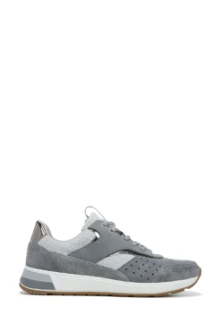 Vionic Grey Vapor/Charcoal Nubuck Nova Lace Up Trainers