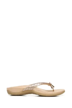 Vionic Gold Bella Thong Sandals