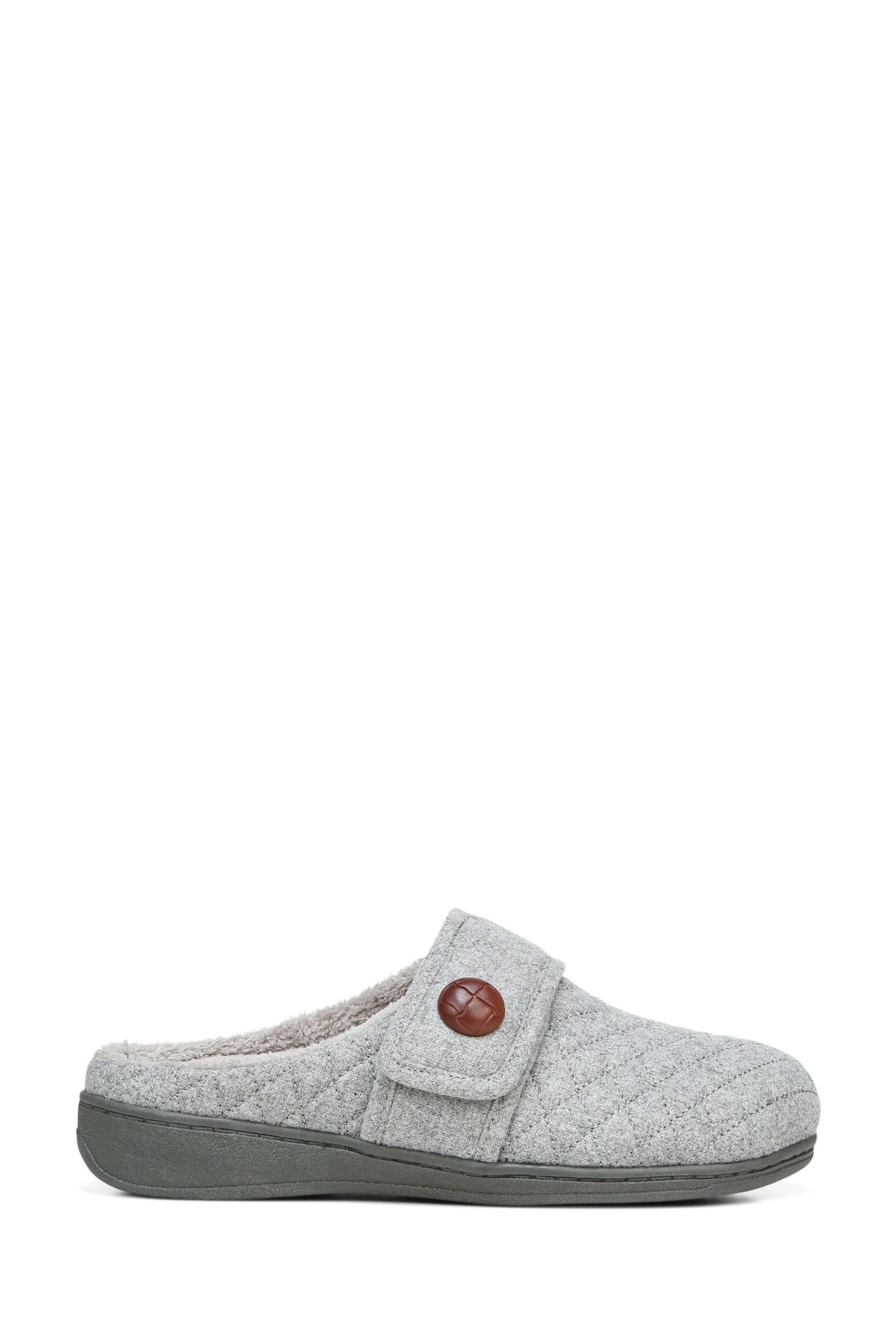 Vionic Grey Carlin Mule Slippers