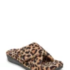 Vionic Soft Natural Leopard Relax Slider Slippers