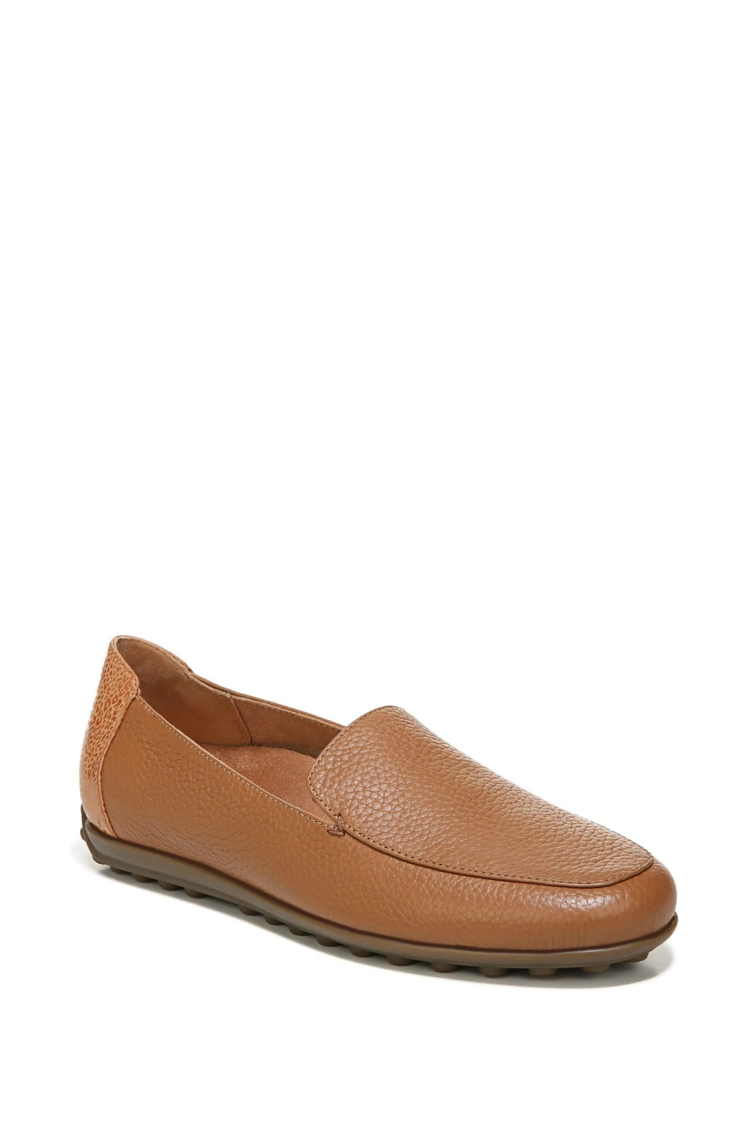 Vionic Elora Slip Ons Toffee Brown Leather Shoes - Image 3