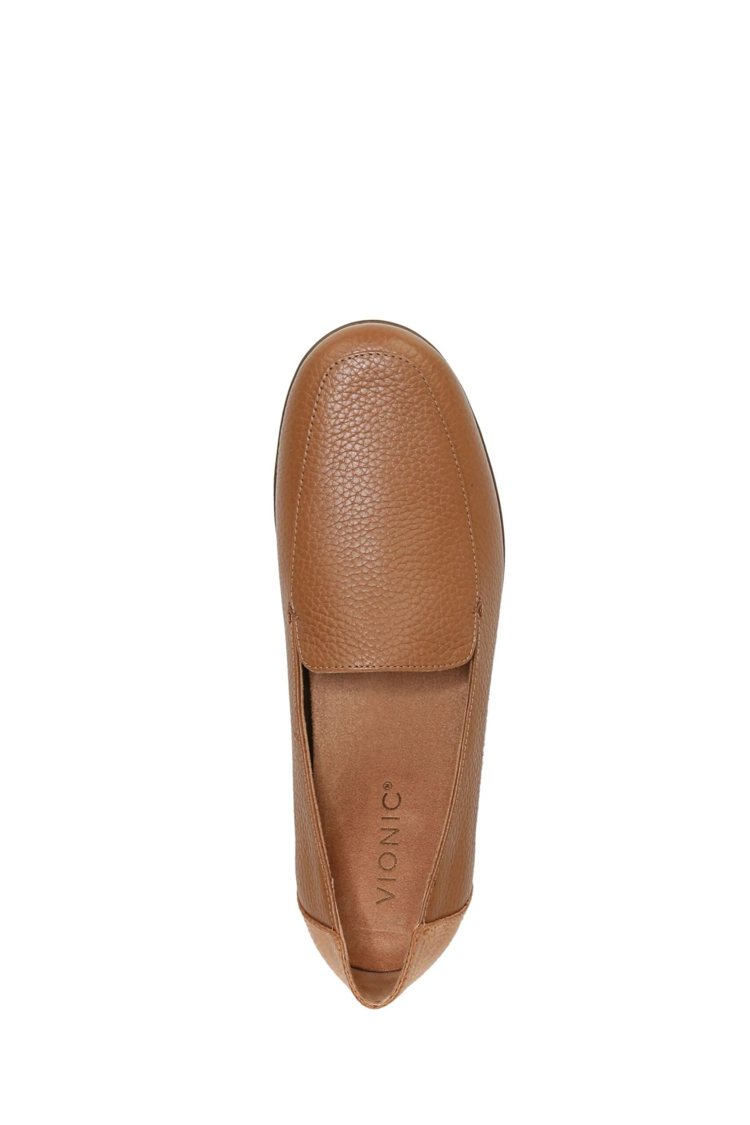 Vionic Elora Slip Ons Toffee Brown Leather Shoes - Image 6