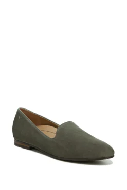 Vionic Olive Green Willa Suede Slip On Shoes