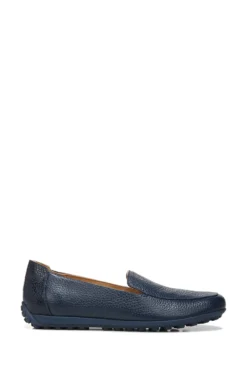 Vionic Navy Blue Elora Leather Slip On Shoes