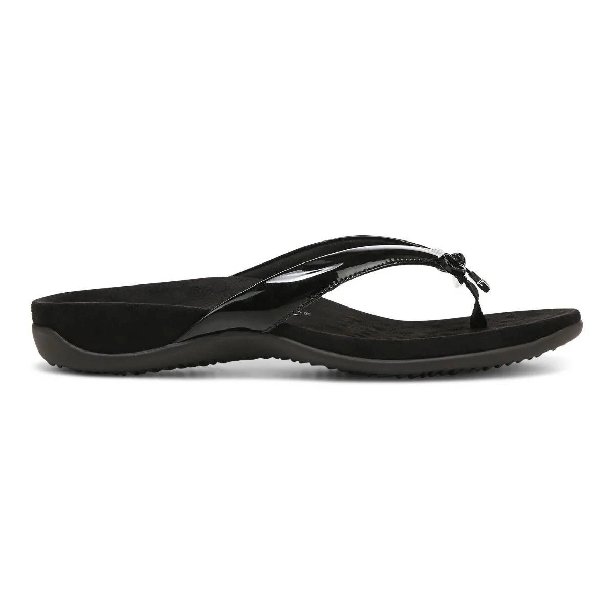 Vionic Women's Bella Toe Post Sandals Black - Image 8