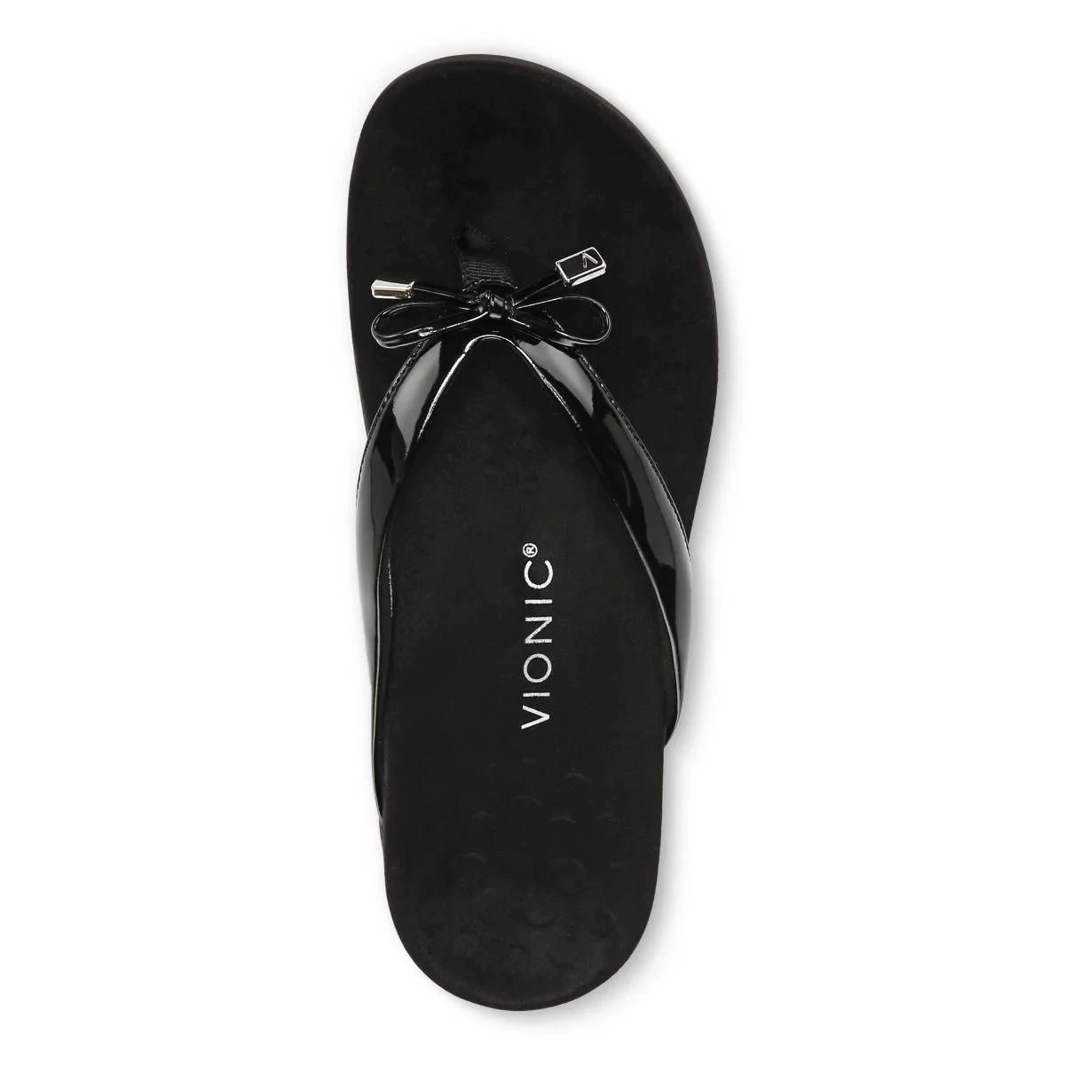 Vionic Women's Bella Toe Post Sandals Black - Image 11