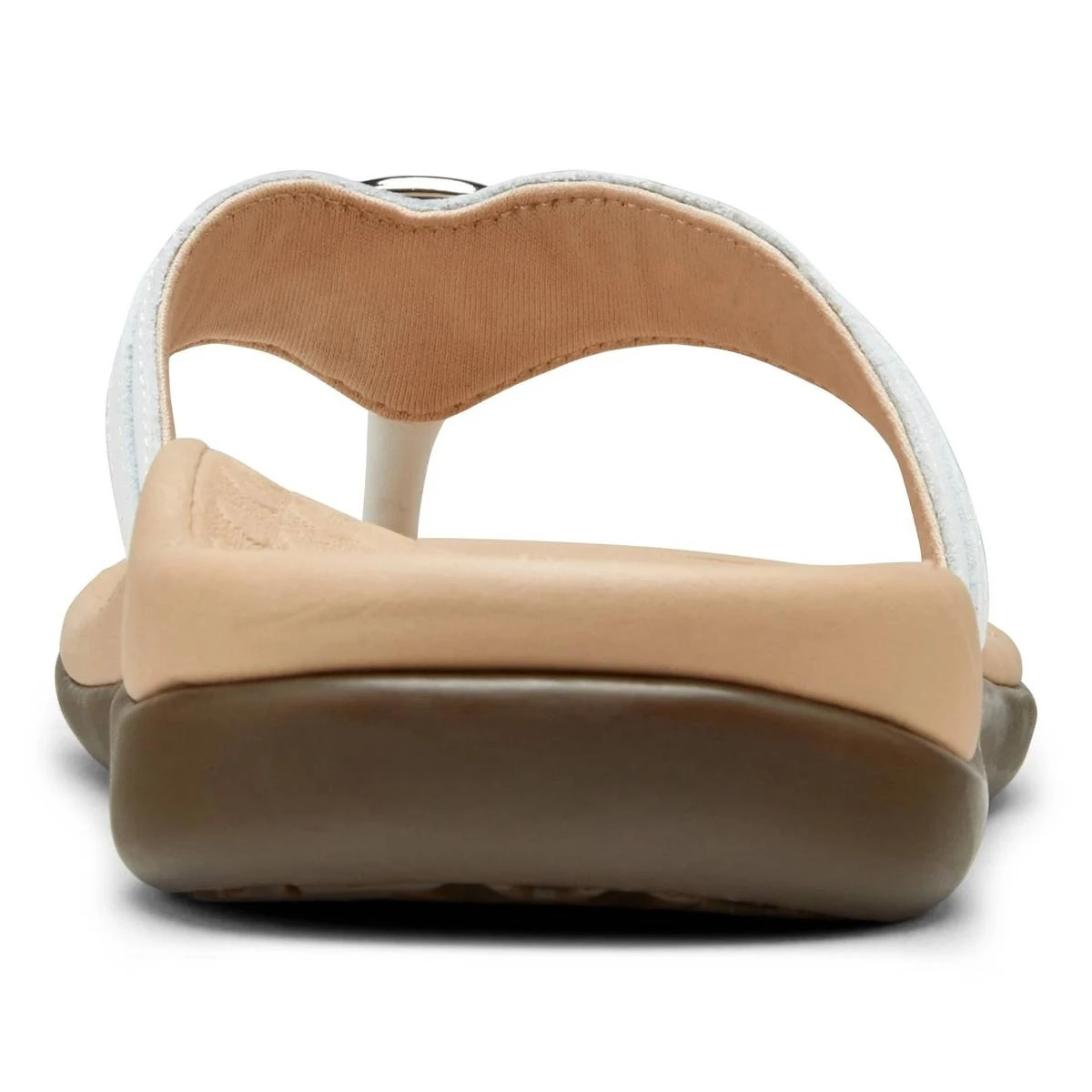 Vionic Women's Aloe Smooth Toe Post Sandal White - Image 7