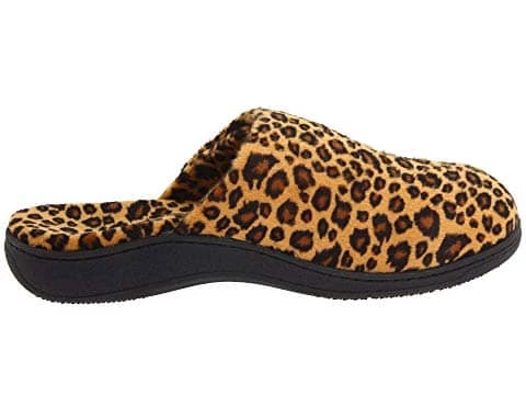 Vionic Women's Gemma Mule Hook & Loop Slippers Tan Leopard - Image 3