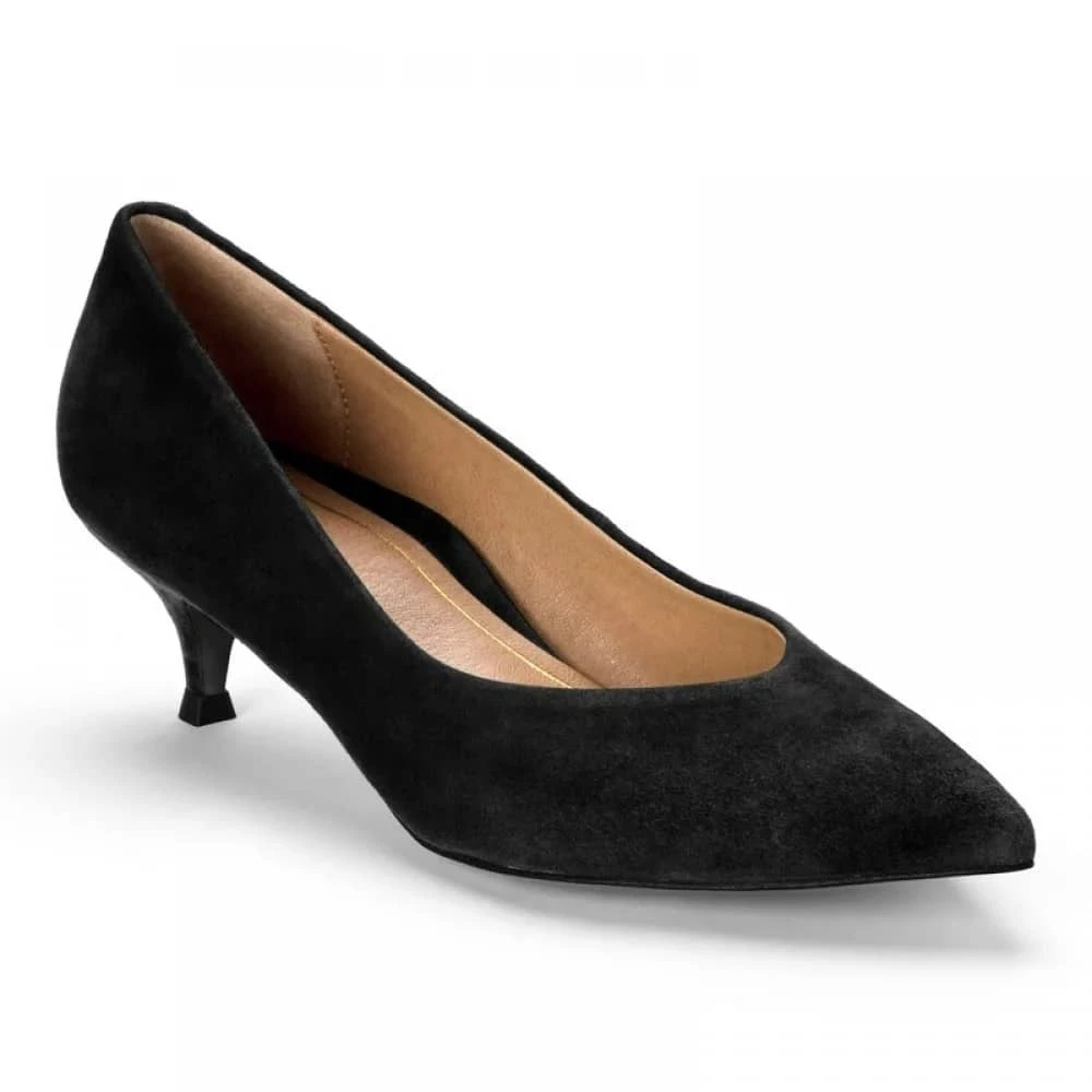 Vionic Women's Josie Kitten Black Suede - Image 2